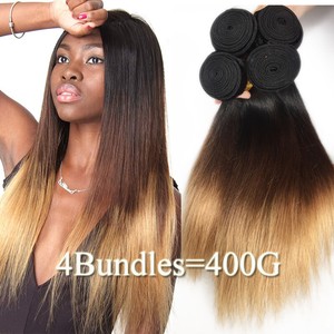 Ombre 4bundles 400g Brazilian Virgin Human Hair Weave Unprocessed