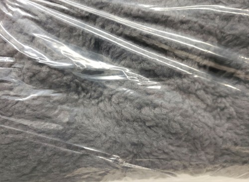 2 DICKE WENDBARE SHERPA KISSEN STUHLAUFLAGEN mit Krawatten (15"x15") ANTHRAZITGRAU, CE - Bild 7 von 8