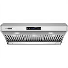 30' Under Cabinet Range Hood 800Cfm 3 Speed Stainless Steel w/ Led Lights
