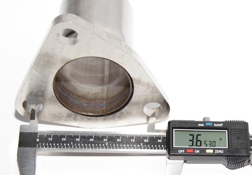 2.25"Universal 3 bolt Exhaust Converter Pipe Flange Repair Piping with Gasket - Picture 8 of 12