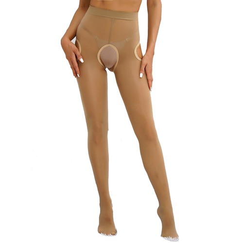 Womens Sexy Glossy Lace Pantyhose Stockings High Waist Stretchy Tights Lingerie - Picture 112 of 176