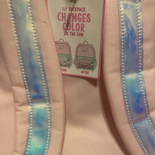 Justice California Backpack Color Changing Backpack Pink/Blue RETAIL $39.95 - Picture 5 of 6
