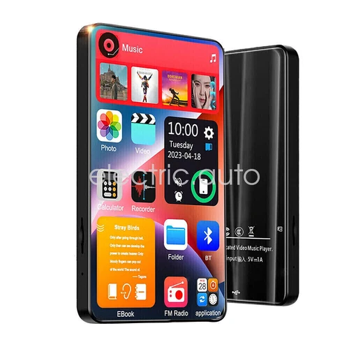 4 inch Full Touch Screen Bluetooth 5.2 Android MP3 Music MP4 Video Player 128GB