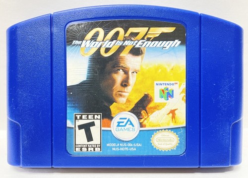 007 The World Is Not Enough James Bond Nintendo 64 N64 Juego Original | Carrito Azul - Imagen 1 de 11