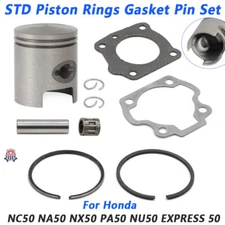 For Honda STD Piston Rings Gasket Pin Set NC50 NA50 NX50 PA50 NU50 EXPRESS 50 US