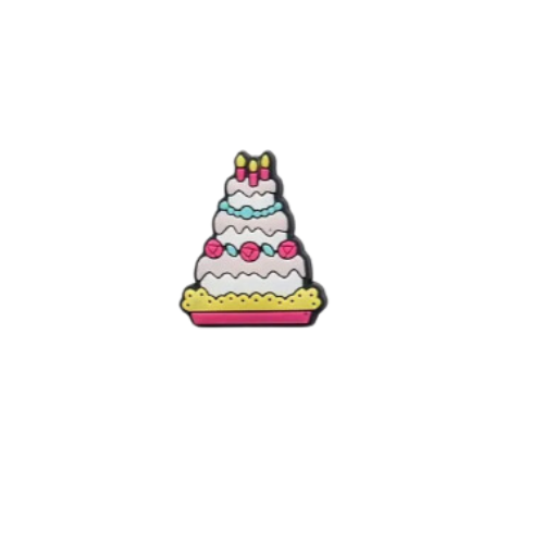 Dijes de cocodrilo pastel de cumpleaños / pastel de cumpleaños Jibbitz / dijes de zapatos - Imagen 10 de 18