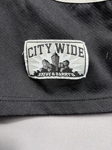 Steve & Barrys Hockey Jersey #11 City Wide Great Lakes Distress Size L Black Y2K - Picture 22 of 24