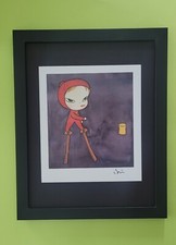 Japanese Yoshitomo Nara Signed Print Framed Contemporary Artwork  Ready to Hang