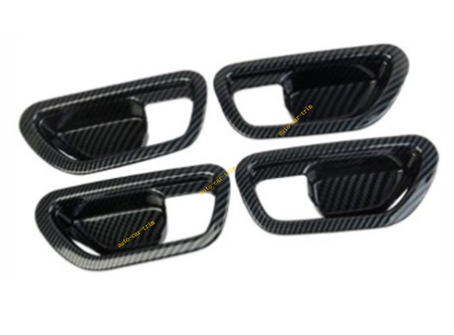 4x For Honda Pilot 2023-2025 Carbon Fiber ABS Inner Door Bowl Molding Cover Trim - Picture 1 of 4
