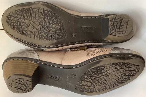 RIEKER Antistress Women’s Mariah Shoes 8.5 (39) Metallic Leather Silver - Picture 6 of 6