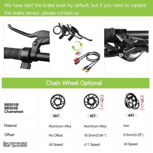Bafang Mid Drive Motor Kit 48V 500W-750W 68-100mm DIY Ebike Conversion Kits - Picture 9 of 18