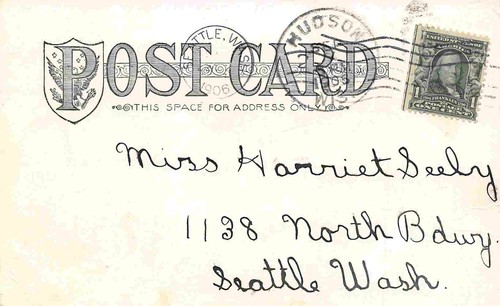 High School Hudson Wisconsin 1906 Postkarte - Bild 2 von 2