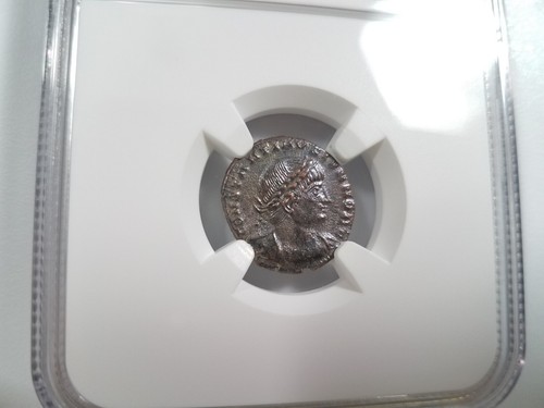 Constantine II Roman Empire BI Nummus AE3/4 NGC XF Ancient Epfig Hoard Pedigree - Picture 7 of 12