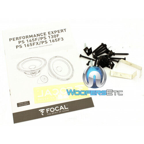 FOCAL PS-165FX 6.5" FLAX 80W RMS CAR COMPONENT SPEAKERS TWEETERS CROSSOVERS NEW - Picture 8 of 10