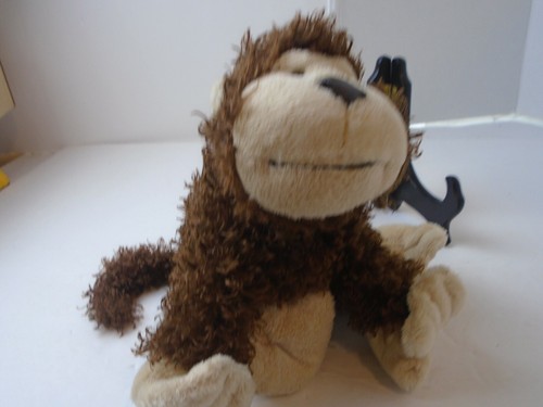 Ganz Webkinz Cheeky Monkey Plush HM080 No Code Stuffed Animal Brown Chimp s - Picture 5 of 6