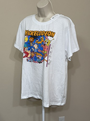 Nickelodeon Youth White Crew Neck Cartoons Rugrats Catdog Graphic T-Shirt 2XL - Picture 3 of 8