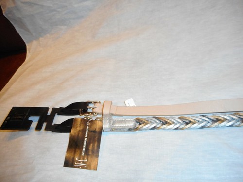 N/W/T International Concepts Women's 2 belt Sets Silver Multi color & Beige XL - Picture 3 of 4