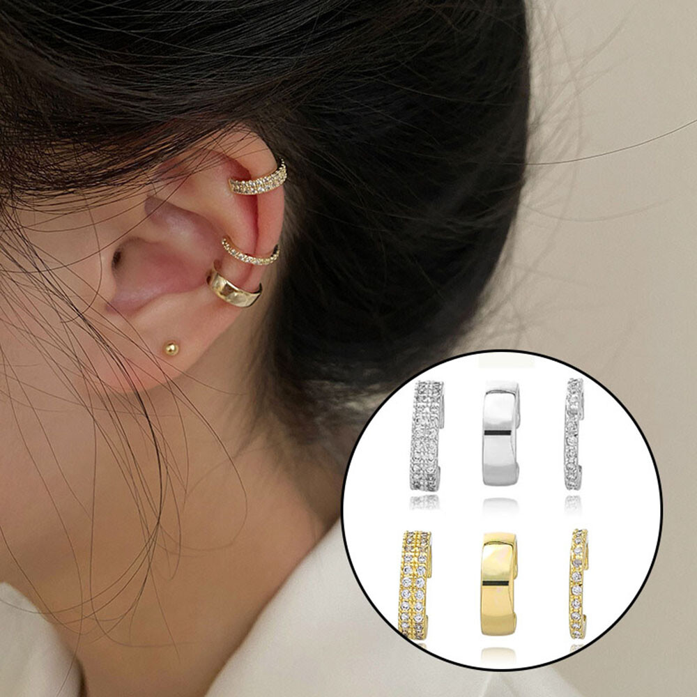 3 Teile/Satz Unisex Zirkon Ohr Clip Kein Piercing Clip …