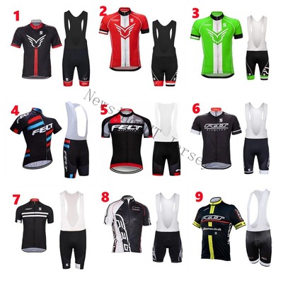 Herren FELT Radtrikot Trägerhose Kurzarm Trikot Fahrradbekleidung Fahrradtrikot