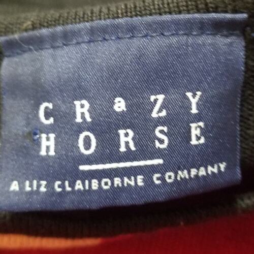 Crazy Horse / Liz Claiborne Color Block Long Sleeve Sweater Round Neck Size L - Picture 4 of 6
