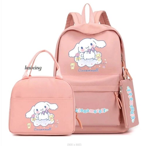 3Pcs/set Cinnamoroll School Bags Lightweight Backpack Mochilas With Lunch Bag - Bild 17 von 47
