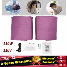 Portable Sauna Blanket Infrared Sauna Blanket with Sleeves Remote Control