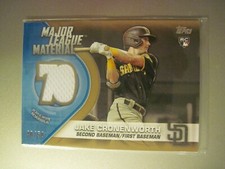2021 TOPPS MAJOR LEAGUE MATERIAL RELICS GOLD JAKE CRONENWORTH RC #MLM-JC 40/50