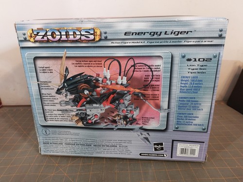 Hasbro Zoids Action Figure Motorized Model Kit 1/72 Energy Liger #102 2003 NEW - Picture 4 of 7