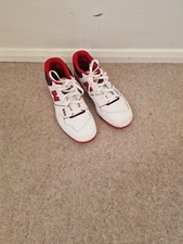 New Balance 550 White Red Trainers - Mens UK 11