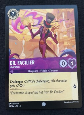 Dr. Facilier - Charlatan - Lorcana - The First Chapter - NM Unplayed - 38