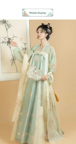 OnePiece Dress Spring Summer Chinese Hanfu Women Daily Wear Printing Dress Hanfu - Picture 9 of 18