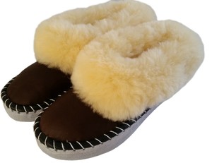 ladies sheepskin slippers hard sole