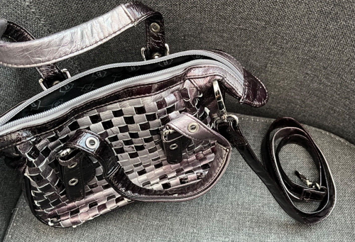 Bulaggi Women's Small Black Silver Shoulder Bag - Picture 4 of 6