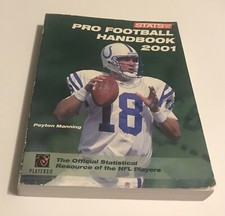 2001 STATS Pro Football Handbook  by Stats Inc First Edition Tom Brady,Emmitt