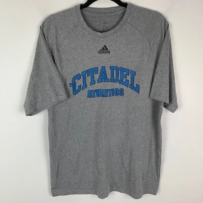 Adidas Grey Citadel Athletics USA Short Sleeve T Shirt Size Approx Men's Medium - Image 1 of 4
