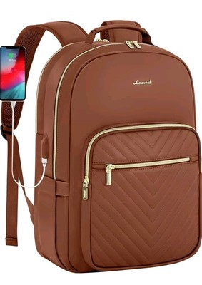 LOVEVOOK Leather Backpack for Women,15.6 inch Laptop 15.6 Inch,  Free Shipping