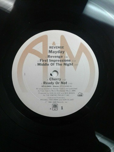 Revenge by Mayday - 1982 Vinyl LP Record - Like New - Promo - Imagen 4 de 5