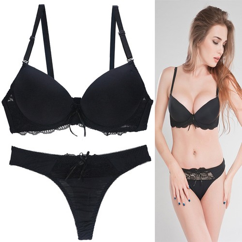 Womens Lace Bra Set Underwear Lingerie Padded Push Up Bra Brief 8 10 12-22 BCDE - Picture 5 of 46
