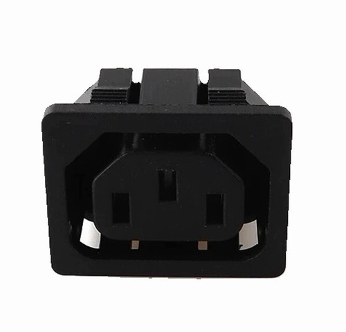Kaltgeräte Steckverbinder Stecker C-13, Snap-In Kaltgeräte Stecker 10A/250V - Bild 4 von 7