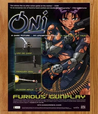 ONI Furious Gunplay PC Take 2 Interactive- Game Print Ad / Poster Promo Art 2001