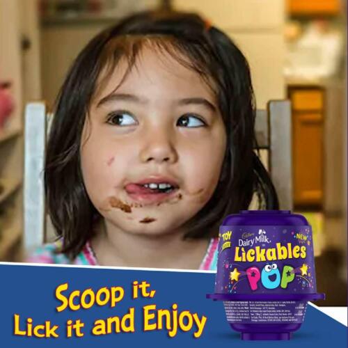Cadbury Dairy Milk Lickables POP Chocolate, 20g pack of 6 - Picture 4 of 5