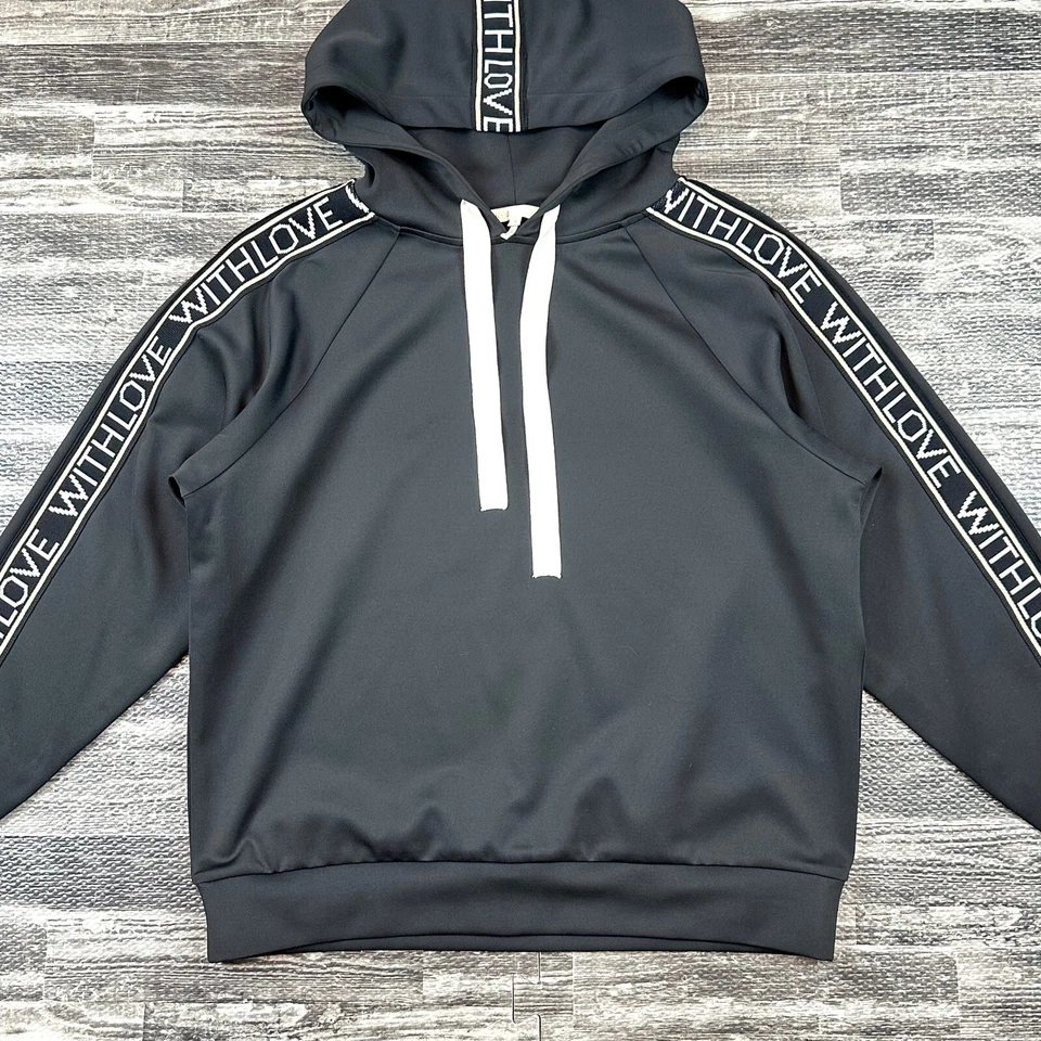 Sudadera pulóver negra con capucha Maje Sweat para mujer talla 3 con banda With Love Foto 4 de 4