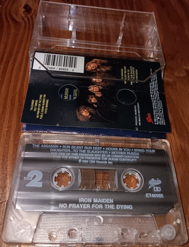 Iron Maiden ‎No Prayer For The Dying Cassette Dolby Epic ET46905 Bruce Dickinson - Picture 4 of 6