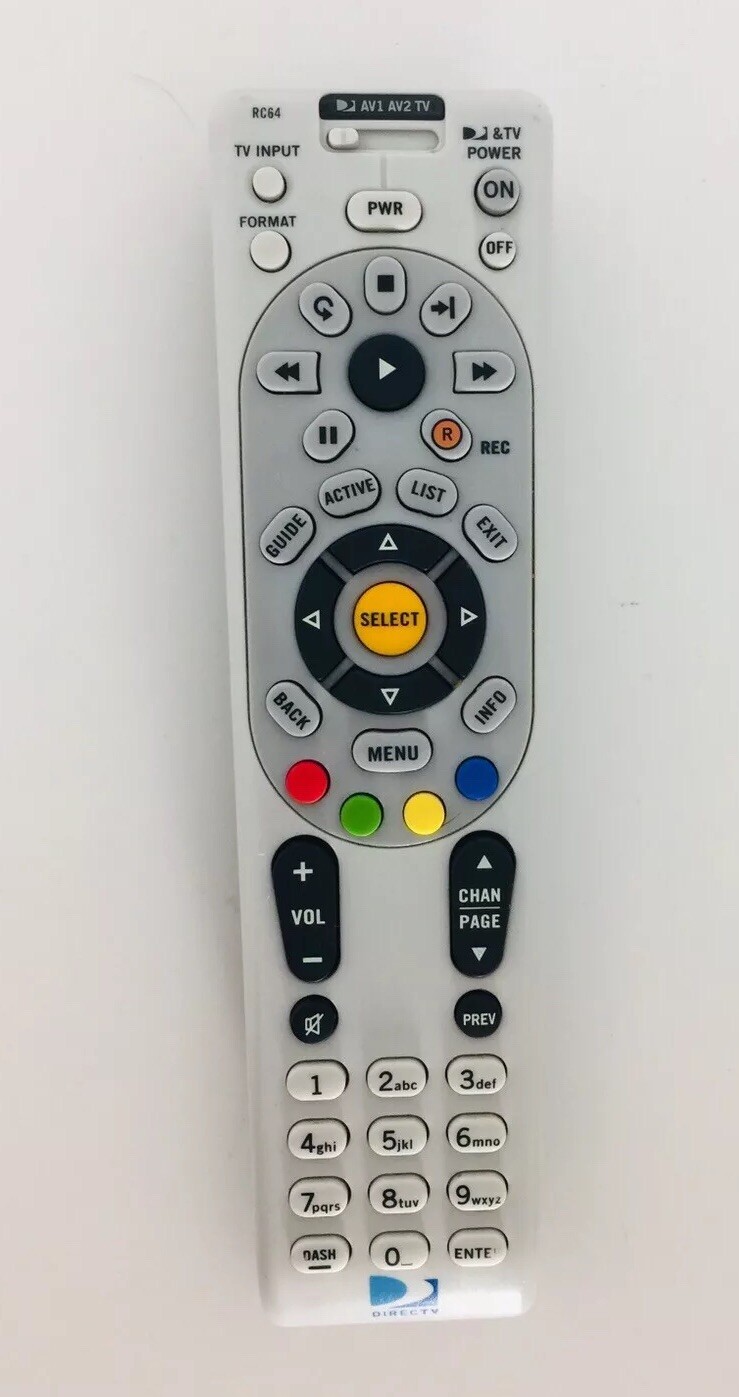 Direct TV Universal Infrared IR Remote Control Model RC64 | eBay