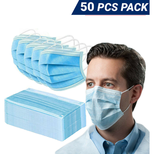 50/100/500 3 Ply Ear loop Face Mask Non Medical Surgical Dental Disposable Masks - Picture 6 of 67