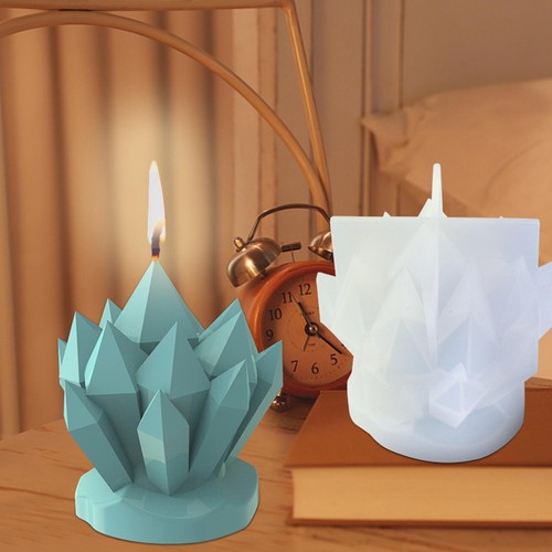 Stampi per candele in silicone cristallo fai da te candele sapone cera stampi gesso artigianato - Foto 4 di 9