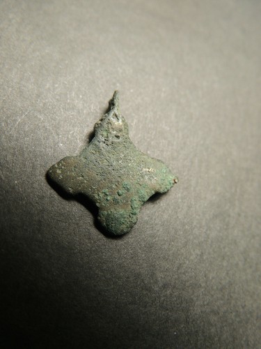 ALTES BRONZEKREUZ, KREUZFAHRER - TEMPELAMULETT - Bild 3 von 5