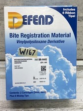 Defend Bite Registration Material 2x50ml Unflavored FS BR9002 Includes 6 Tips