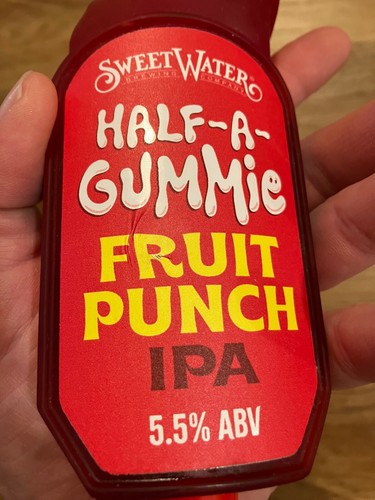 Sweetwater Beer Tap Handle Knob Keg Draft Bar Top Half a Gummie Bear Fruit IPA - Picture 9 of 9