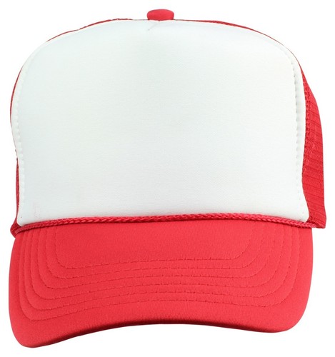 Youth Trucker Hat Ball Cap Mesh Kids Blank Plain S XS Red Blue Gray Black White - Picture 50 of 110